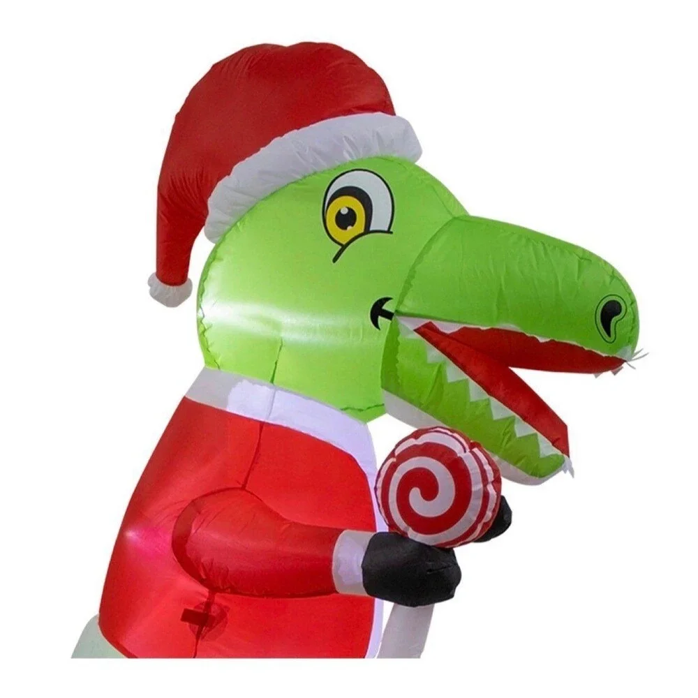 6ft Dinosaur Eating Candy Holiday Airblown Inflatable